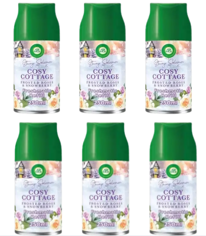 Airwick Stacey Solomon Cosy Cottage Freshmatic Refill 250ml X 6
